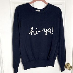 KLING Navy Blue Crew Neck Sweater Size Large Hi-Ya!